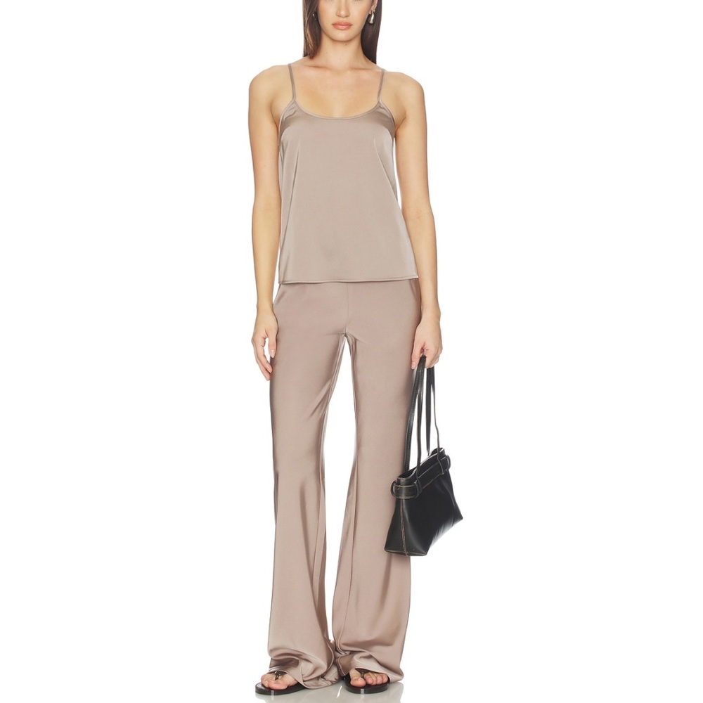 Silky Taupe Set (Top & Bottom)